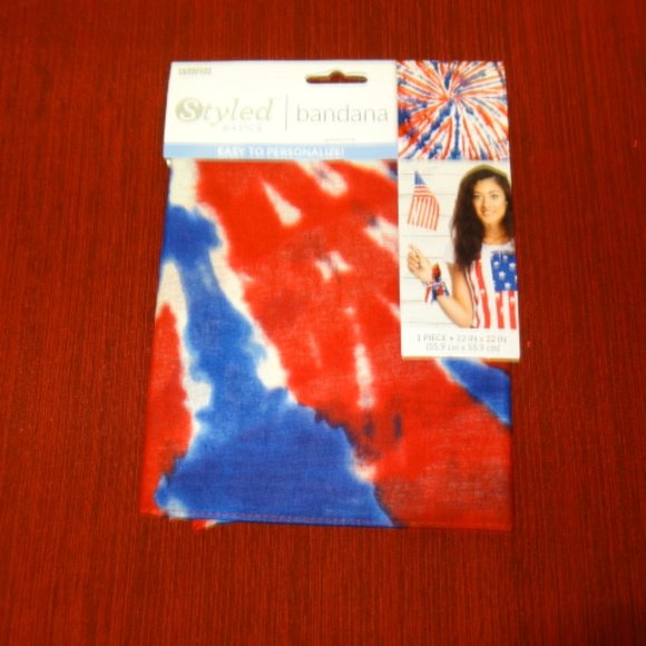 COPY - NWOT. Set of 3 Styled Basics Bandana, 3 Different Patterns - Picture 4 of 5